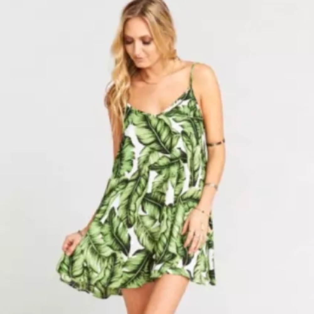 Show Me Your MuMu Circus Mini Dress Frond of You